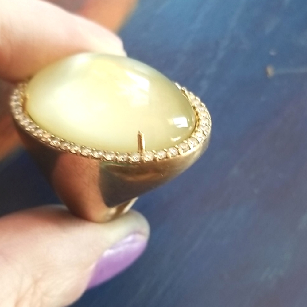 ROBERTO COIN Lemon Quartz Cocktail Ring - Picture 9 of 16